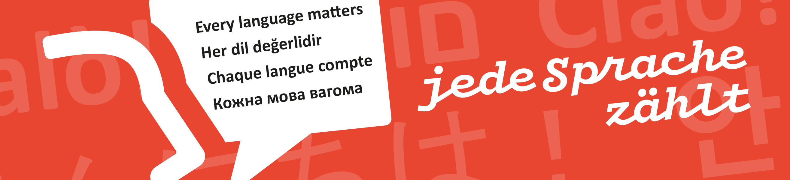 Jede Sprache zählt